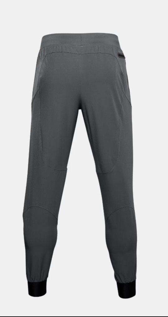 Under Armour Unstoppable Joggers Grey Size M (Category: Joggers) located in Bantayan. Submitted by markjimenez1975557 (Listing ID 1466563531, Image 2). Description: Unstoppable jogger As new 10/10 colorate Medium on tag Waist 30-33 Length 39 No issue - Brand: Under Armour Unstoppable - Color: Grey - Size: Medium (Fitted cut) - Made in Vietnam - Features: Ribbed ankle cuffs and secure zip pockets - Perfect for: Workouts, running, or casual everyda