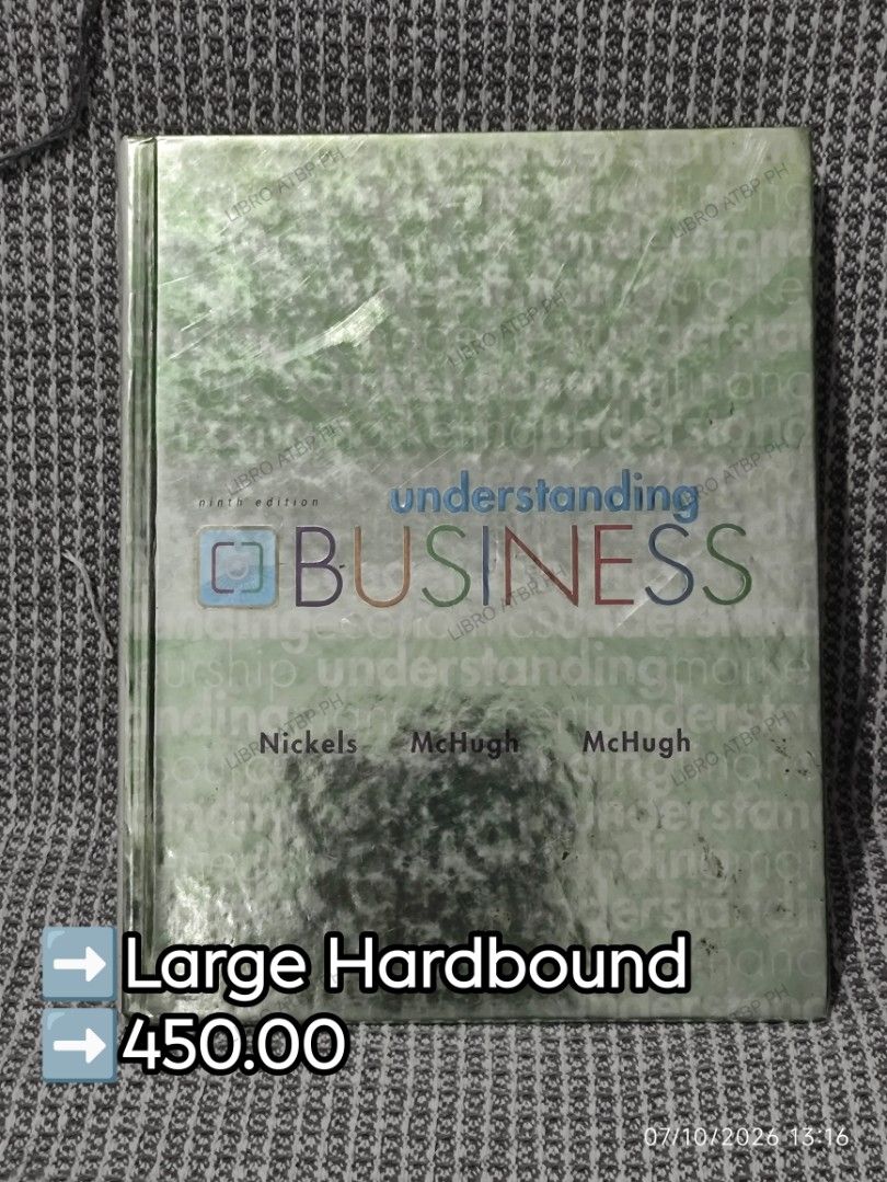 Understanding Business (Category: Storybooks) located in Quezon City. Submitted by libro_atbp (Listing ID 1466389836, Image 1). Description: 📚 PRE-LOVED BOOKS FOR SALE Decluttering my personal collection. 💜 Prices & conditions are indicated in the photos. 💳 GCash / MariBank / GoTyme 🚚 Grab / Lalamove / Flash / J&T 📍 QC PAYO • FIRST TO PAY No COD • No reservations DM/comment if interested. 💜.