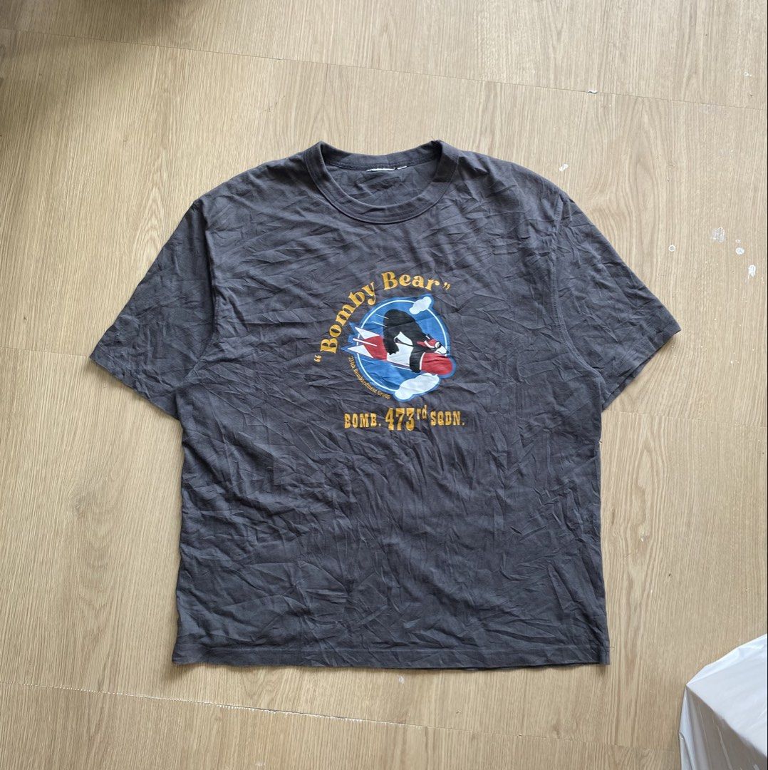 Uniform Bridge Bomby Bear (Category: Tshirts & Polo Shirts ) located in Zamboanga. Submitted by ak.hunt (Listing ID 1466516115, Image 1). Description: Size large Dimes pit to pit 24 Length 29 Condition vg condition Issue multiple pinhole on sleeve see last pic and cut tag Pm.