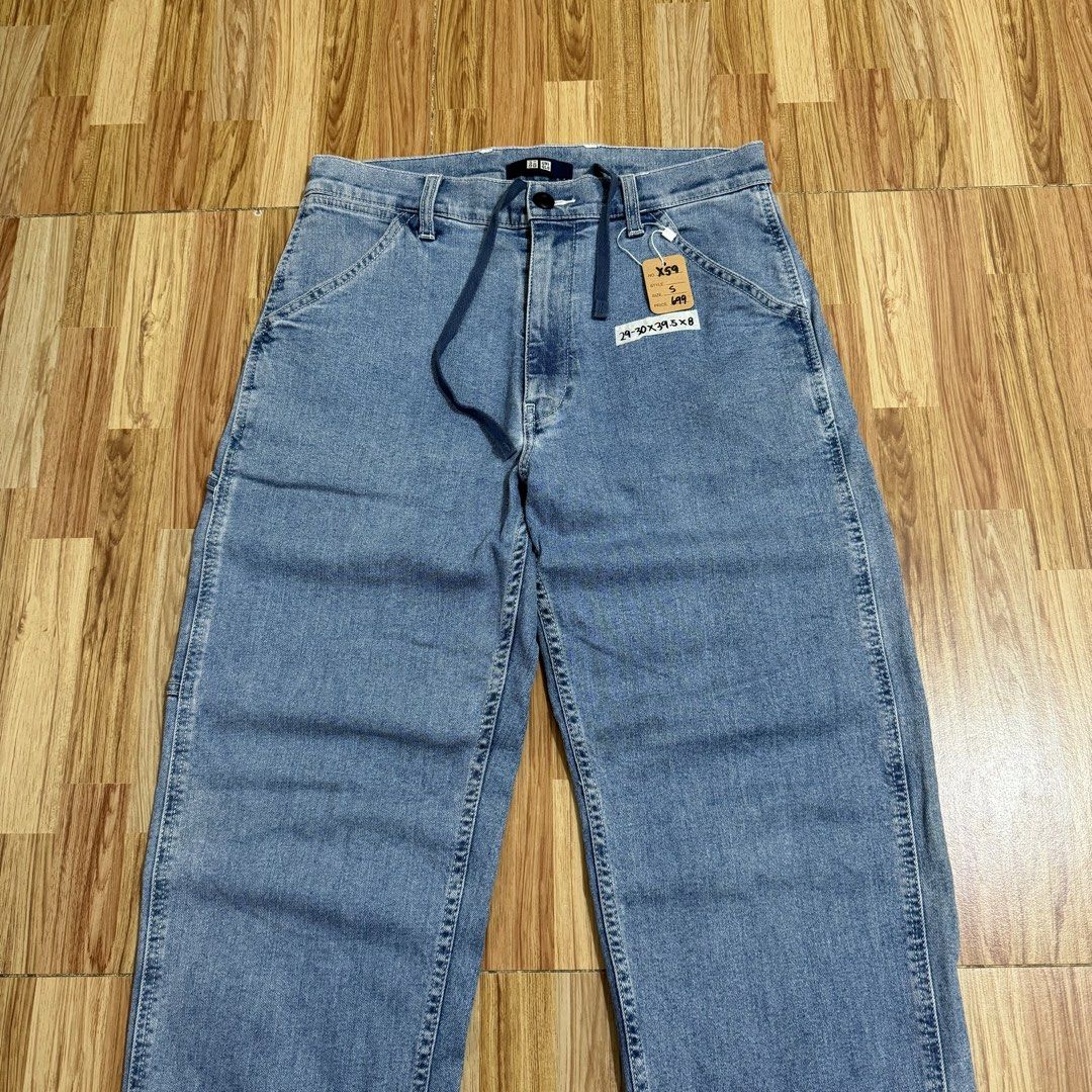 UNIQLO MEN’S DENIM WORK PANTS (Category: Jeans) located in Manila. Submitted by thrifthing_121102 (Listing ID 1466506597, Image 2). Description: UNIQLO MEN’S DENIM WORK PANTS •SIZE SMALL •WAIST - 29-30” •LENGTH - 39.5” •HEM - 8” •EXCELLENT CONDITION •NO ISSUES ₱699 + SF ✅All items are in excellent to new condition. ✅Color may vary due to lighting. 📦J&T Express or Lalamove Shipping. 💸Gcash Payment. 📍Moonwalk, Paranaque City.