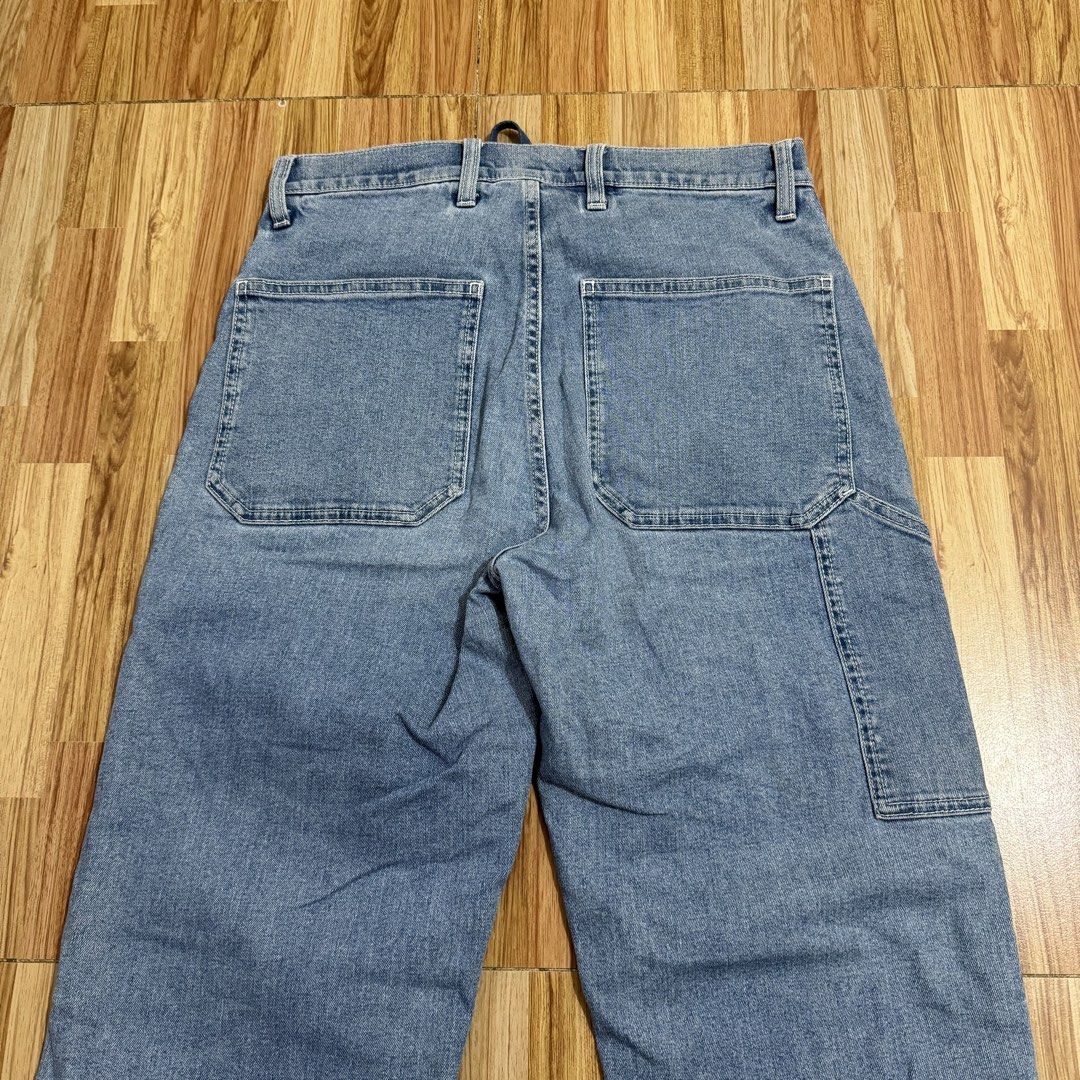 UNIQLO MEN’S DENIM WORK PANTS (Category: Jeans) located in Manila. Submitted by thrifthing_121102 (Listing ID 1466506597, Image 3). Description: UNIQLO MEN’S DENIM WORK PANTS •SIZE SMALL •WAIST - 29-30” •LENGTH - 39.5” •HEM - 8” •EXCELLENT CONDITION •NO ISSUES ₱699 + SF ✅All items are in excellent to new condition. ✅Color may vary due to lighting. 📦J&T Express or Lalamove Shipping. 💸Gcash Payment. 📍Moonwalk, Paranaque City.