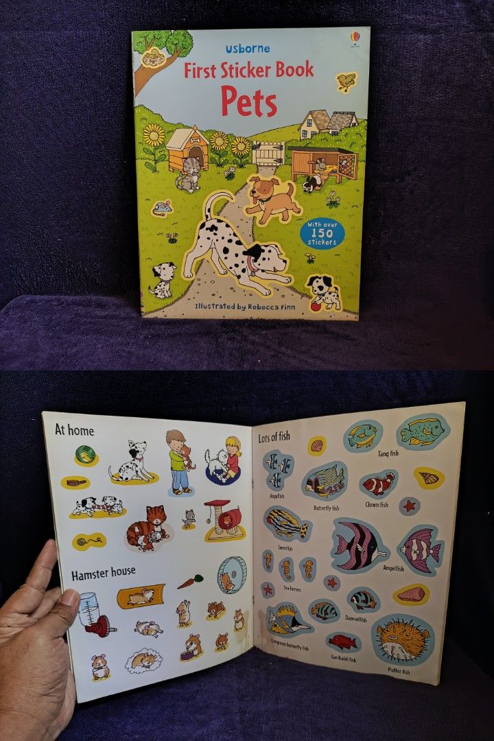Usborne and AA Sticker Book Bundle for Kids (Category: Children's Books) located in Aroroy. Submitted by epicbird-0daf (Listing ID 1466397990, Image 3). Description: - Bundle of children's activity and sticker books - Includes titles like Usborne First Sticker Book Pets, Easter Activities, AA Sticker & Quiz Atlas of Britain, and Sticker Dolly Dressing - Covers fun themes: animals, geography, holidays, and dress-up - Packed with puzzles and lots o