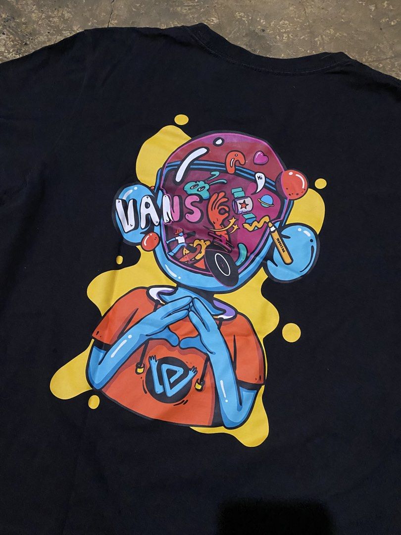 Vans Tshirt (Category: Tshirts & Polo Shirts ) located in Cebu City. Submitted by muzanoren (Listing ID 1466507918, Image 3). Description: No Issue 10/10 color rate Medium on tag As new condition Dimensions 19x26.