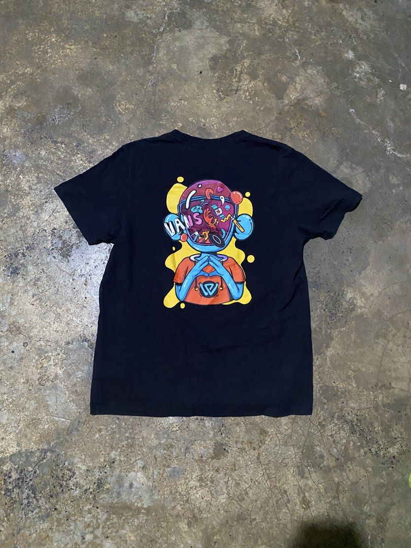 Vans Tshirt (Category: Tshirts & Polo Shirts ) located in Cebu City. Submitted by muzanoren (Listing ID 1466507918, Image 2). Description: No Issue 10/10 color rate Medium on tag As new condition Dimensions 19x26.