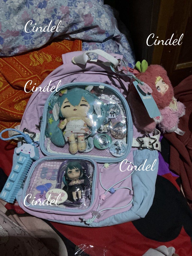 Vanwalk Ita Backpack Pink Light Blue with Box and Freebies (Category: Backpacks) located in Manila. Submitted by cindeld.173 (Listing ID 1466373367, Image 1). Description: - Brand: Vanwalk - Colorway: Pink and Light Blue - Features: Clear front pocket for ita bags/pins, star buckle straps on the sides - Interior: Clean fabric lining with a zip pocket and slip compartments - Inclusions: Original box included - Freebies: Punch-out paper craft, smal