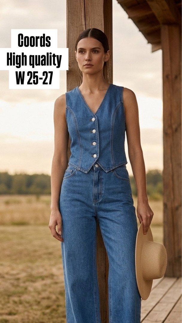 Vest coords (Category: Sets or Coordinates) located in Rizal. Submitted by kirschet_k (Listing ID 1466338900, Image 1). Description: High quality Garterized waist W25-27 Xs Srp 1499 .