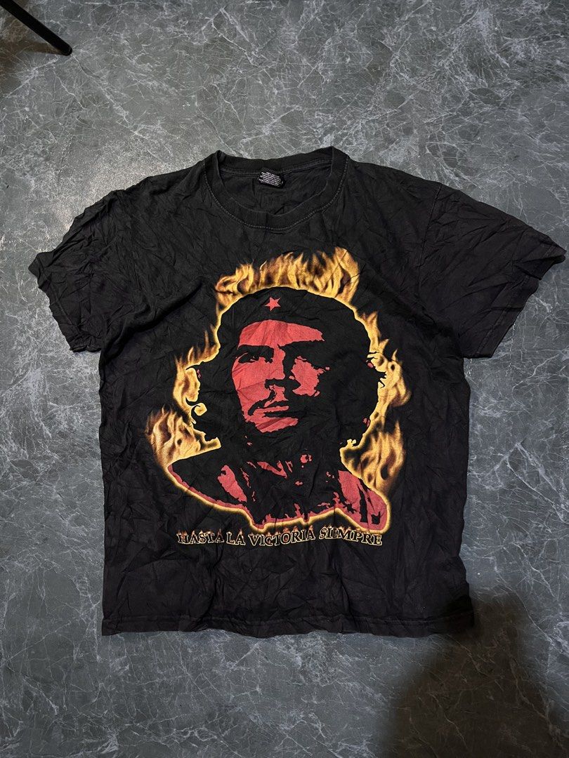 VINTAGE CHE GUEVARA (Category: Formal Shirts) located in Valencia. Submitted by hunterxthrifter (Listing ID 1466520838, Image 2). Description: NORMAL SA VINTAGE SIZE LARGE ON TAG BEST FIT MED COLOR RATE 9.3 or better SOBRANG GANDA NG FLAME .