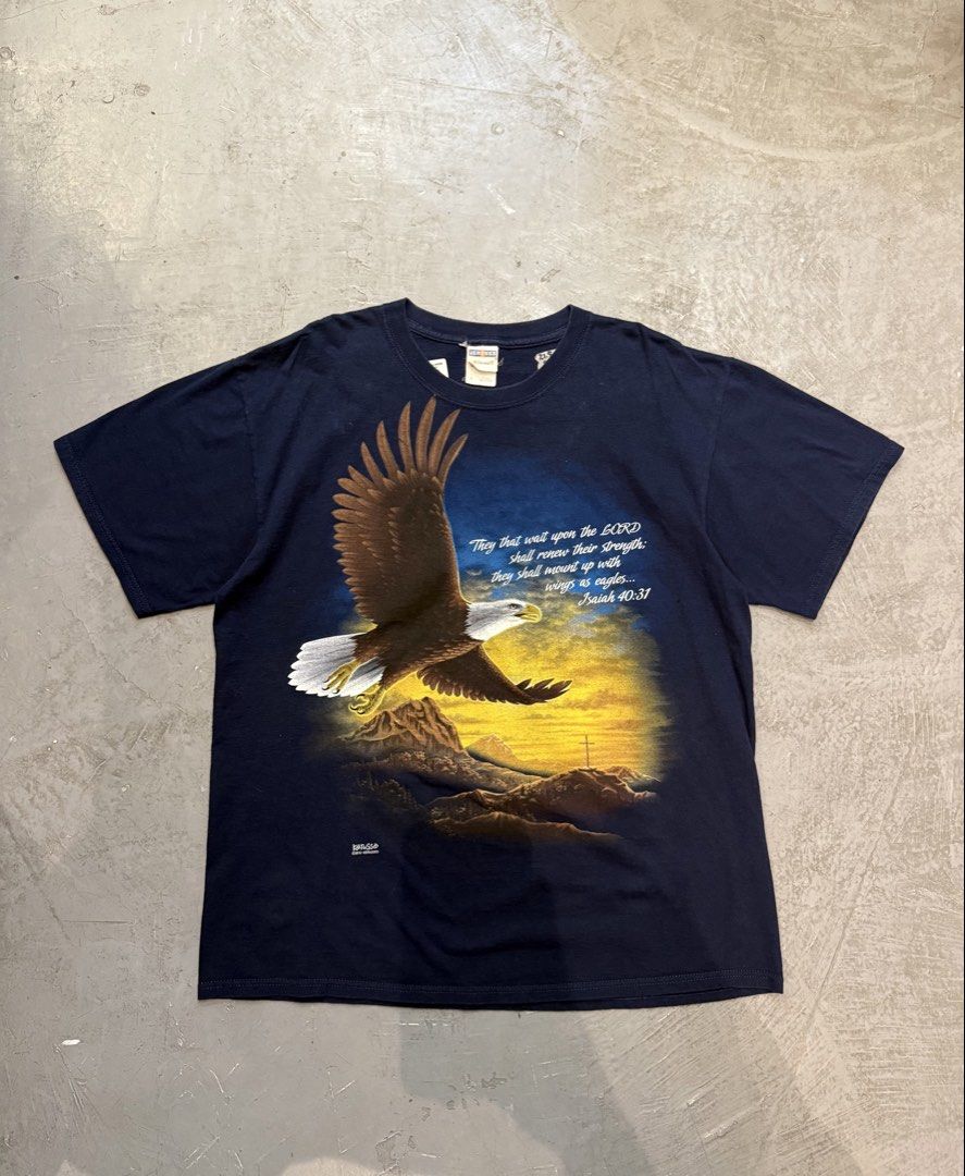 Vintage Kerusso Christian scripture shirt (Category: Tshirts & Polo Shirts ) located in Manila. Submitted by blackhearted28 (Listing ID 1466442190, Image 2). Description: Vintage Kerusso Christian scripture shirt Large (22x27) .