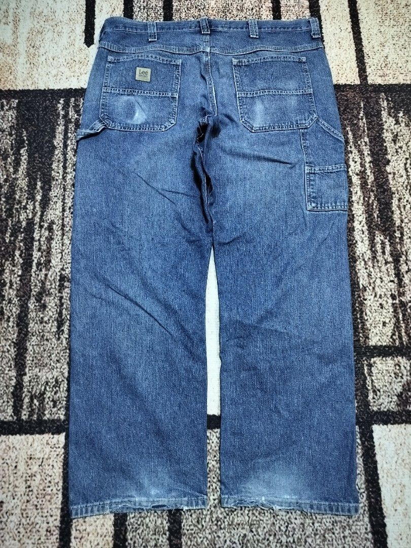 Vintage LEE Dungarees Carpenter Pants (Category: Jeans) located in Taguig. Submitted by thriftybounce (Listing ID 1466415911, Image 1). Description: Size : 38 Length : 41 Leg Open : 9 Color Rate : 9.4/10 Issue : check last pics.