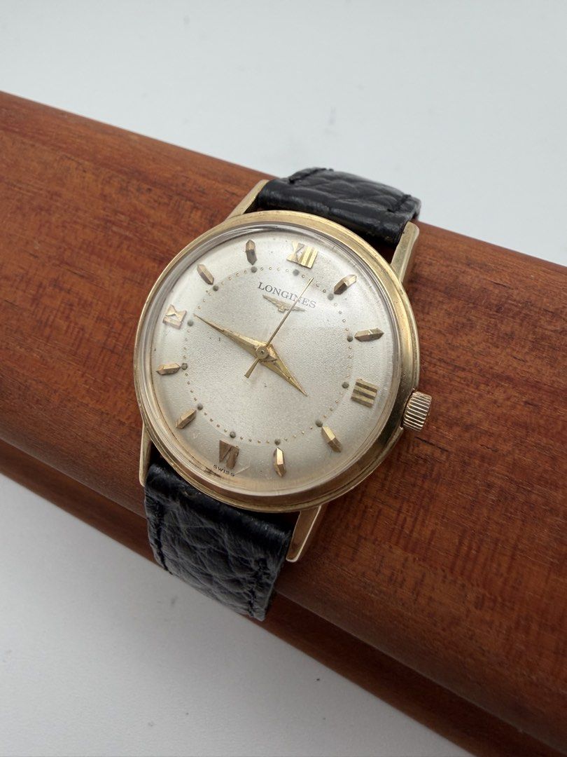 Vintage Longines Solid 14k Gold Watch Manual Wind 1950s (Category: Men's Watches) located in Manila. Submitted by rj_authenticwatchesandmore (Listing ID 1466438816, Image 2). Description: Vintage Longines Dress Watch - Estimated year 1950s - Solid 14k Gold Case, Stainless Steel Case back - Manual Wind, Longines Caliber 23ZS movement - 32.6mm Case Diameter - 39mm lug to lug measurement - 17mm lug width - watch weighs 28.5 grams without the case ba