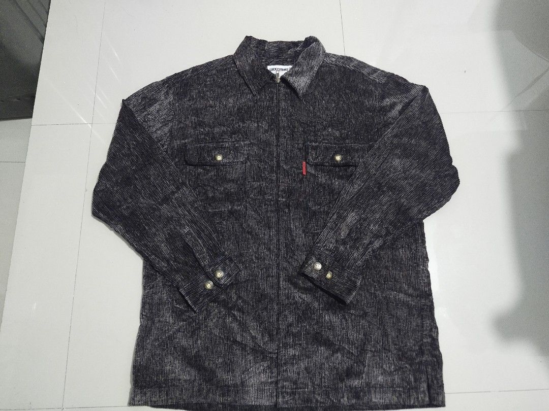 VINTAGE LUCKY STRICK CORDUROY JACKET (Category: Coats, Jackets and Outerwear) located in Tagaytay City. Submitted by dcthrifts (Listing ID 1466454979, Image 1). Description: DIMES W25 L31.