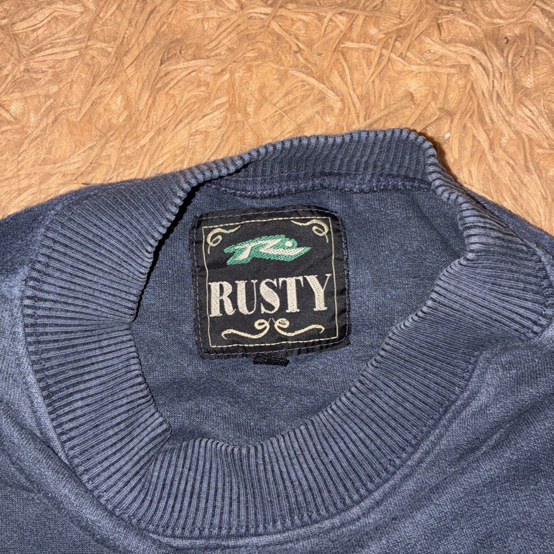 Vintage Rusty Surfboard Sweater (Category: Coats, Jackets and Outerwear) located in Nabua. Submitted by elevadoray (Listing ID 1466360890, Image 3). Description: Vintage Rusty Surfboard Sweater XL (27 x 32 Inches) Very Good Condition (9.5/10) P650.