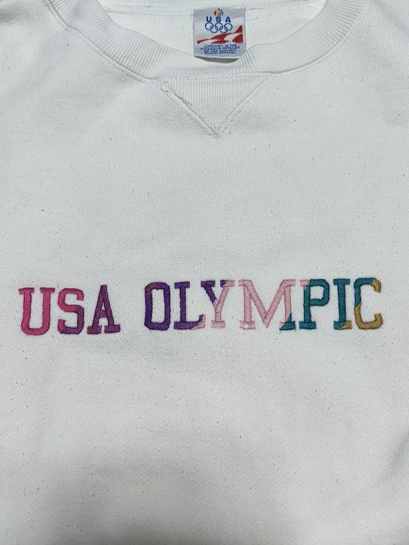 VINTAGE USA OLYMPIC CREWNECK (Category: Coats, Jackets and Outerwear) located in Tumauini. Submitted by znernatpiece (Listing ID 1466455185, Image 2). Description: VINTAGE USA OLYMPIC CREWNECK ACTUAL DIMENSIONS ON PICTURES EXCELLENT CONDITION NO ISSUE +SF.