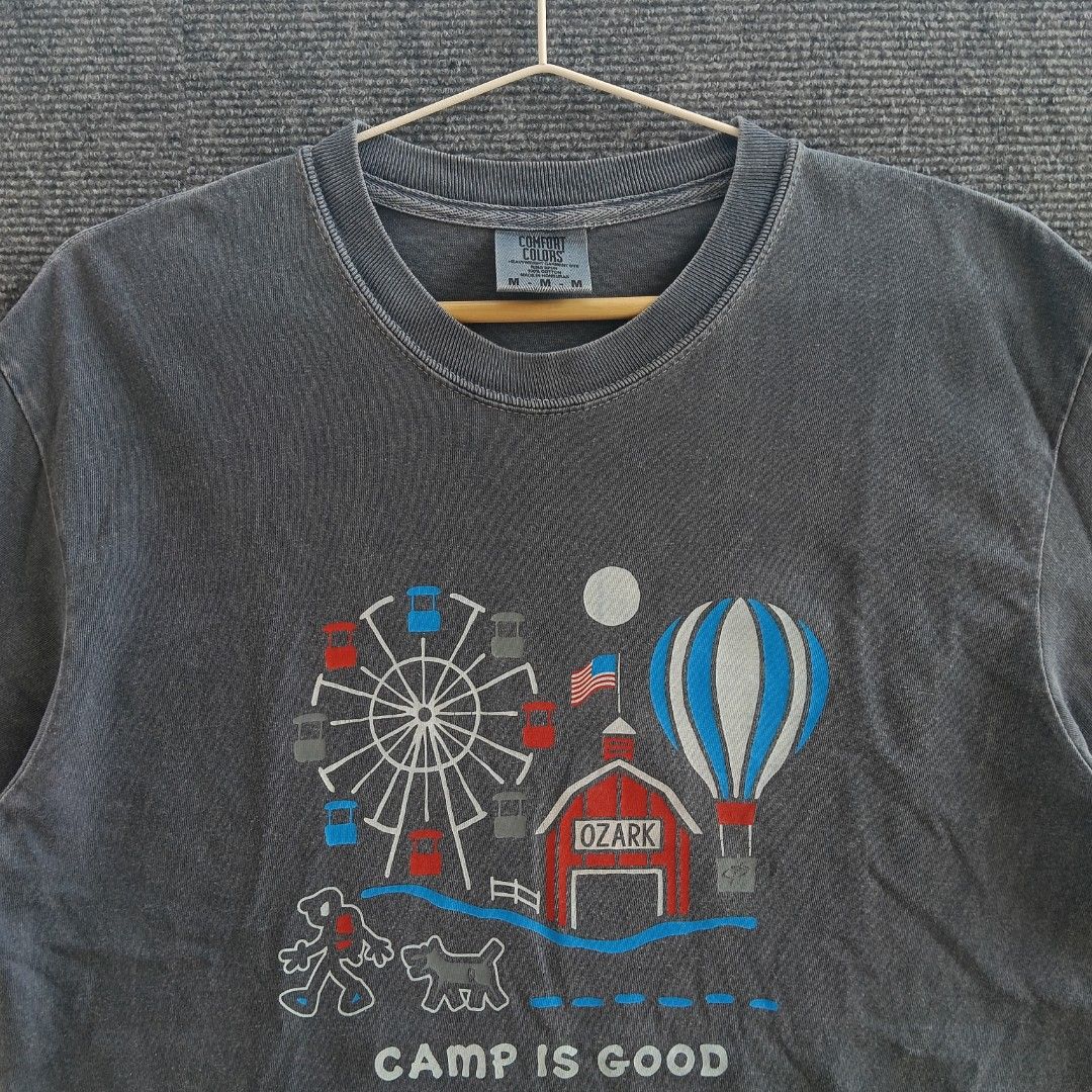 Washed camping-themed graphic tee (Category: Tshirts & Polo Shirts ) located in Puerto Princesa. Submitted by ukay_spot (Listing ID 1466076212, Image 2). Description: 20 x 28.5 Fresh from Us bale Washed Steamed.