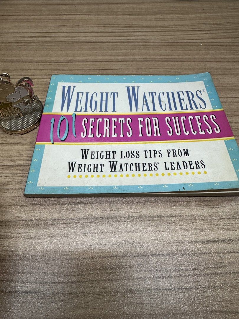 Weight Watchers 101 Secrets For Success Book (Category: Storybooks) located in Manila. Submitted by xenasales (Listing ID 1466414364, Image 1). Description: - Item: Weight Watchers 101 Secrets For Success Pocket Guide - Format: Compact paperback with a blue and pink cover - Content: Proven weight loss tips and diet motivation straight from WW leaders - Benefit: Great handy reference for healthy eating on the go - Condition: Preloved, ready for a 