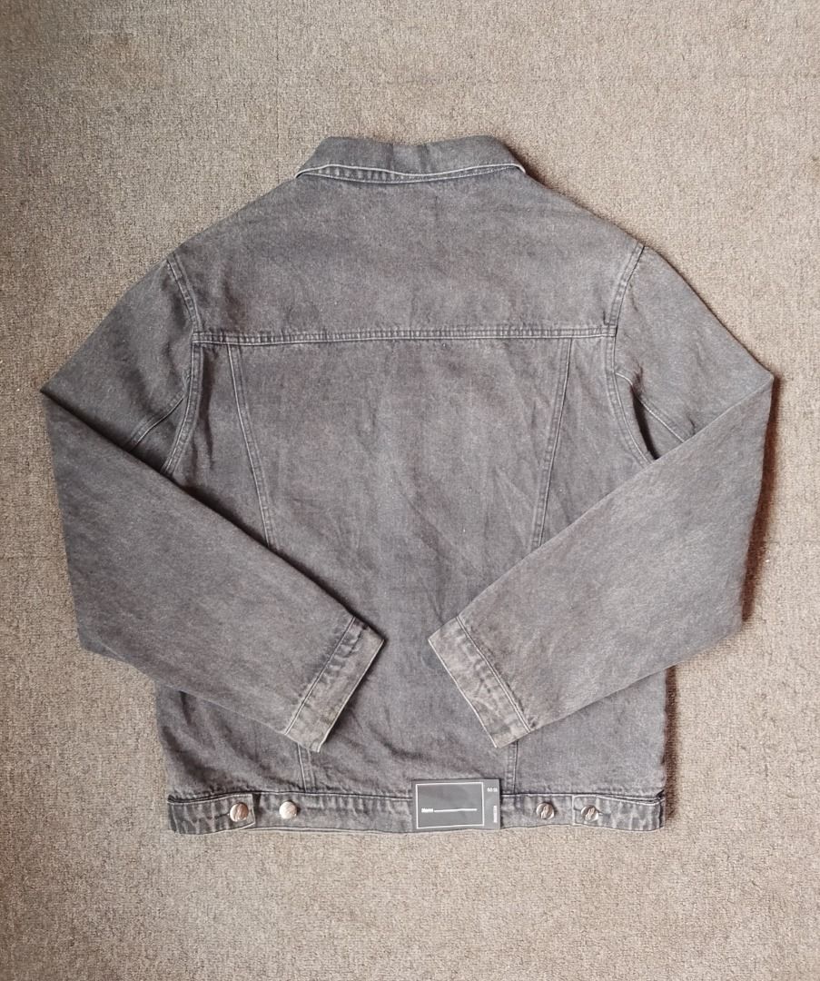 WELLDONE DENIME JACKET (Category: Coats, Jackets and Outerwear) located in Manila. Submitted by secondarygarments (Listing ID 1466382930, Image 2). Description: WE11DONE DENIM JACKET DETAILS: - Size Large on-tag - 21 Width - 27 Length - No Issue - 10/10 Colorrate - As-new/Crispy Condition .