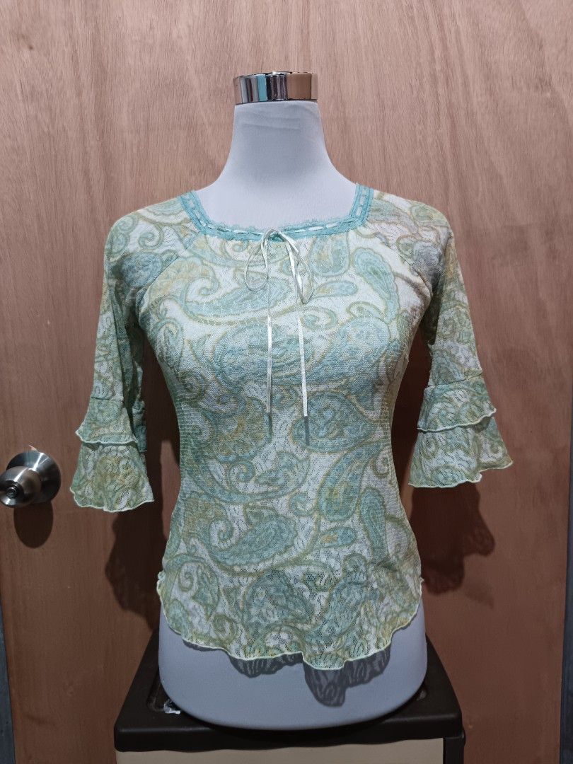 Whimsy style mesh top (Category: Longsleeves) located in Davao. Submitted by mln-boutique (Listing ID 1466473492, Image 1). Description: size - m good condition mesh.