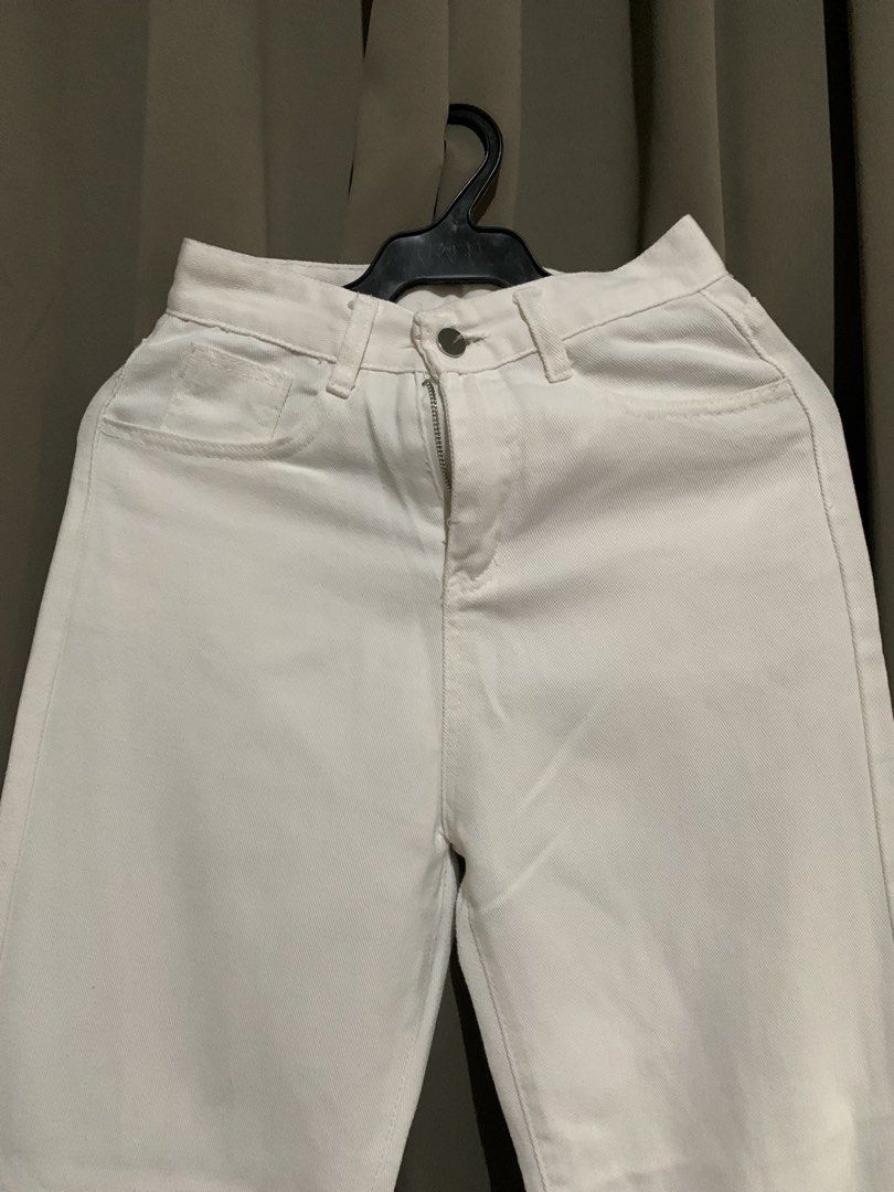 White Denim Straight Cut Pants (Category: Jeans) located in Manila. Submitted by belleflor (Listing ID 1466424339, Image 2). Description: .