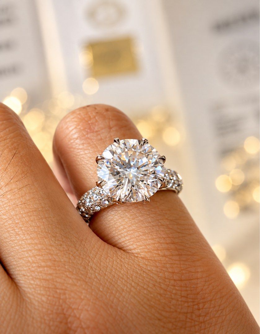 White Gold Ring 5ct (Category: Rings) located in Makati City. Submitted by dee_online888 (Listing ID 1466554808, Image 3). Description: 5.17 CARAT - ROUND NATURAL DIA DGL CERTIFICATE COLOR: F CLARITY: SI1 WHITE GOLD SETTING.