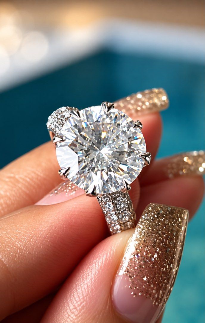 White Gold Ring 5ct (Category: Rings) located in Makati City. Submitted by dee_online888 (Listing ID 1466554808, Image 2). Description: 5.17 CARAT - ROUND NATURAL DIA DGL CERTIFICATE COLOR: F CLARITY: SI1 WHITE GOLD SETTING.