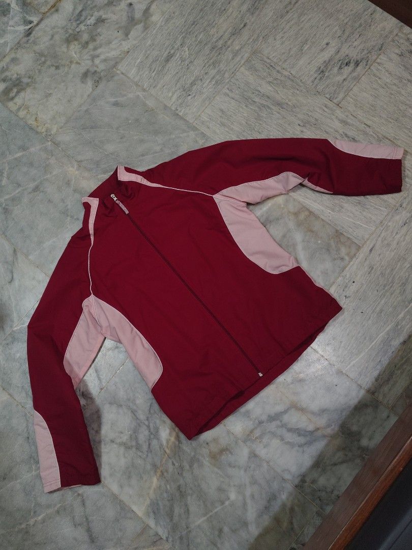 Windbreaker rare colorway (Category: Coats, Jackets and Outerwear) located in Manila. Submitted by thrift2dripp (Listing ID 1466493240, Image 1). Description: windbreaker rare colorway random brand in good condition size Large (can fit medium) 22W 26.5L see last pic for issue and missing adjustable string on hem.