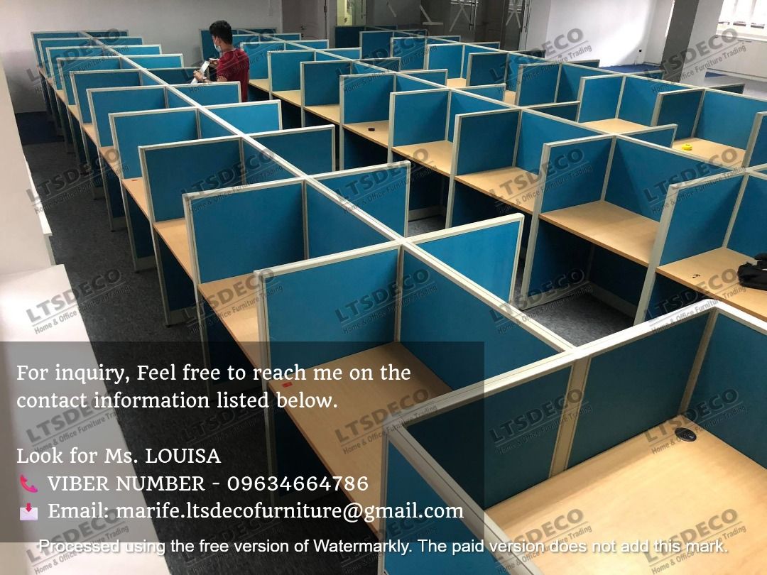 workstation tables modular office partition furnitures (Category: Office Furniture & Fixtures) located in Mandaluyong City. Submitted by jessalyn.montero (Listing ID 1466339577, Image 3). Description: 👉Are you looking for WORKSTATION, MODULAR CUBICLES OFFICE PARTITION, and OFFICE FURNITURE SUPPLIER? LTSDECO Furniture, is direct supplier, manufacturer, and trusted provider of high quality, affordable and durable modular office divider partition, 