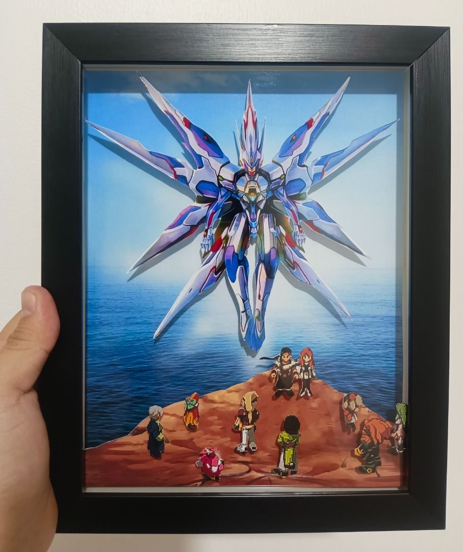 Xenogears Video Game Shadow Box (Category: Nintendo) located in Quezon City. Submitted by natzuki10 (Listing ID 1466363334, Image 1). Description: Xenogears Video Game Shadow Box Height: 10 inches Width: 8 inches *Handmade Pixel Shadow Boxes *Accepting Customized Designs *Perfect for Gamers & Collectors #videogames #nintendo #roomdecor #collection #gamer #gift.