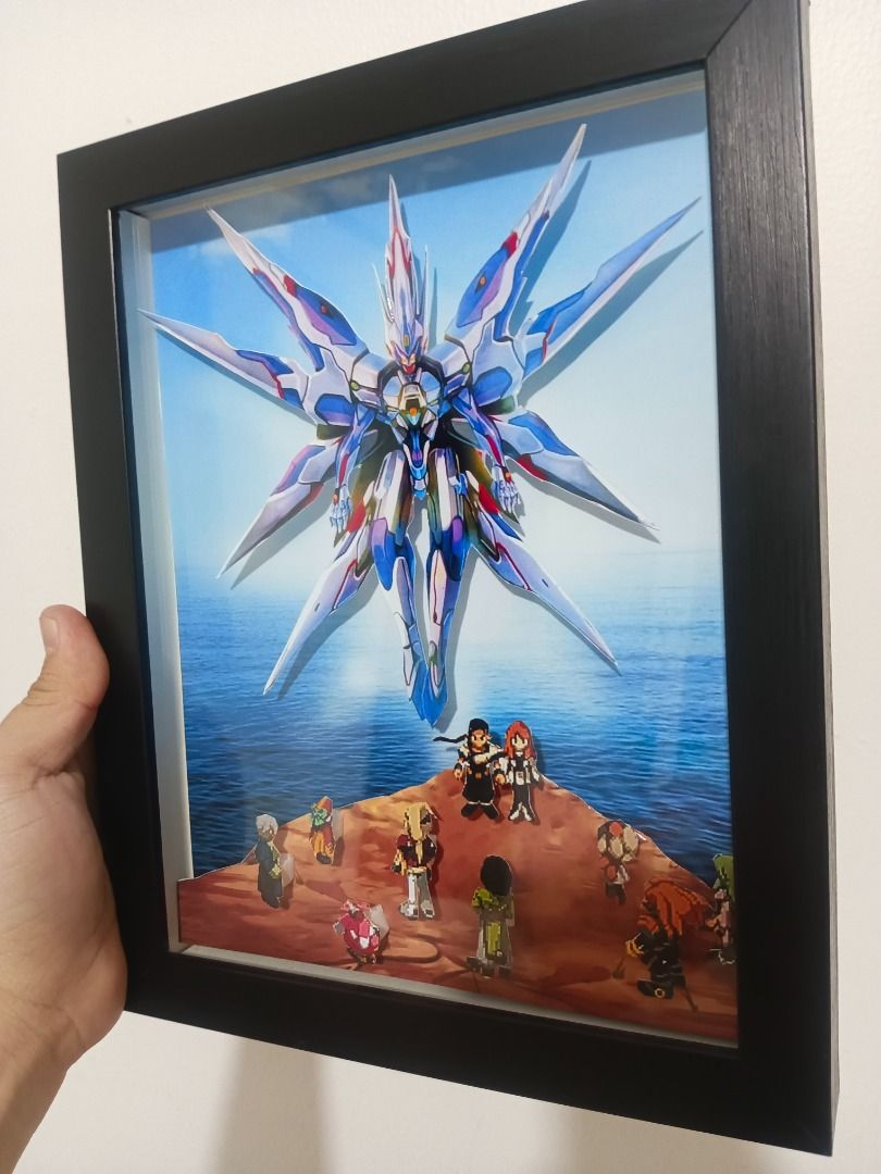 Xenogears Video Game Shadow Box (Category: Nintendo) located in Quezon City. Submitted by natzuki10 (Listing ID 1466363334, Image 3). Description: Xenogears Video Game Shadow Box Height: 10 inches Width: 8 inches *Handmade Pixel Shadow Boxes *Accepting Customized Designs *Perfect for Gamers & Collectors #videogames #nintendo #roomdecor #collection #gamer #gift.