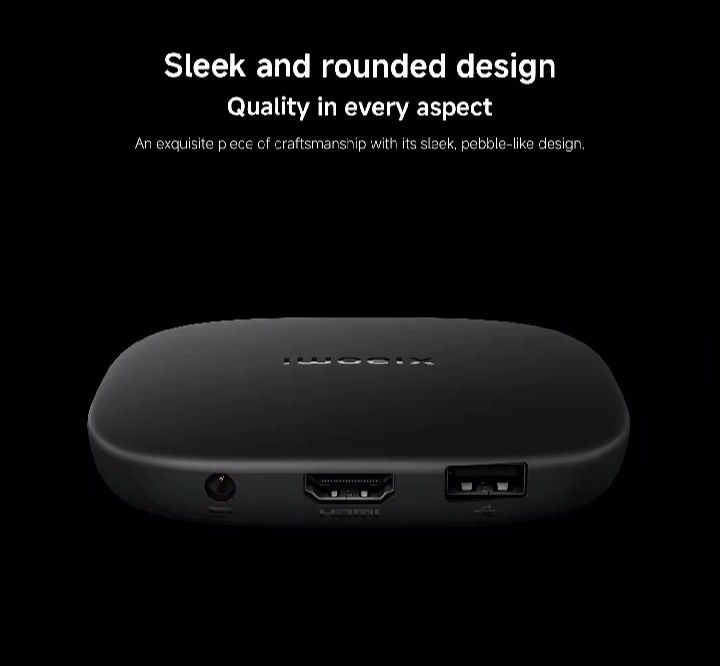 Xiaomi TV Box S 3rd Gen 4K Media Player (Category: TV Parts & Accessories) located in Makati City. Submitted by smith_1 (Listing ID 1466374627, Image 3). Description: - Brand new in box (BNIB) Xiaomi TV Box S 3rd Gen - 4K UHD resolution with Dolby Vision for cinema-grade picture quality - Equipped with Wi-Fi 6 for faster, lag-free streaming - Stylish, sleek black rounded pebble design - Equipped with essential ports: HDMI, USB, and power input - 