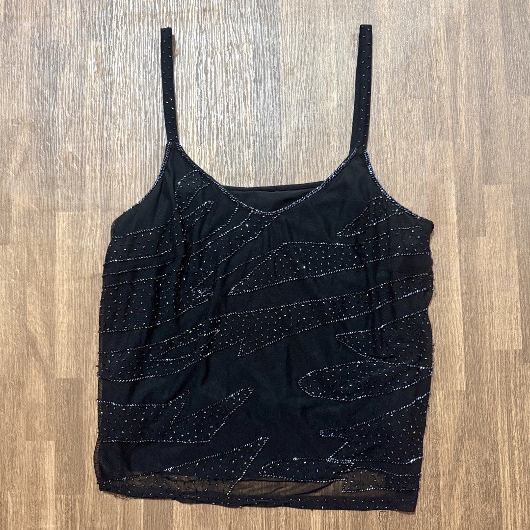 y2k 2000s dully beaded cami top (Category: Sleeveless) located in Pasig City. Submitted by misssynergy1800 (Listing ID 1466371114, Image 1). Description: .