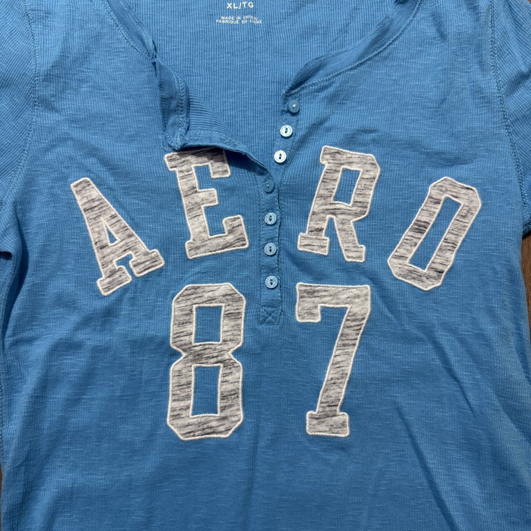 y2k 2000s plus size Aeropostale henley top (Category: Blouses) located in Pasig City. Submitted by misssynergy1800 (Listing ID 1466366581, Image 3). Description: .