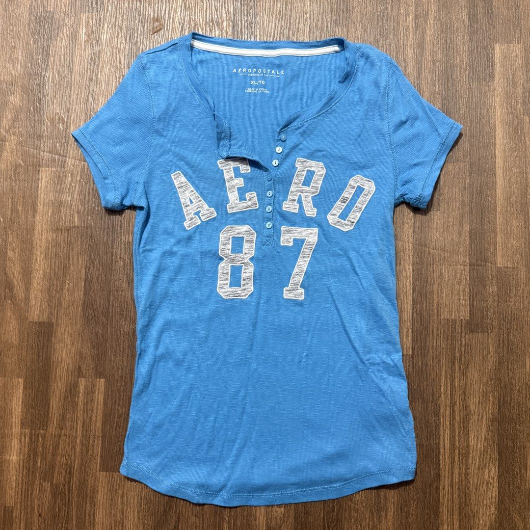 y2k 2000s plus size Aeropostale henley top (Category: Blouses) located in Pasig City. Submitted by misssynergy1800 (Listing ID 1466366581, Image 1). Description: .