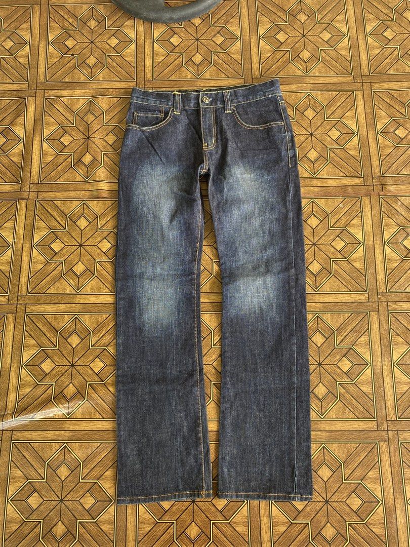 Y2K Acupuncture Anatchy Denim Jeans (Category: Jeans) located in Pozorrubio. Submitted by eyannn. (Listing ID 1466391135, Image 3). Description: Y2K Acupuncture Anatchy Denim Jeans Excellent/As New Condition Color rate 9.8/10 Issue: None❌ waist: 30-32 rise: 11 length: 41 leghole: 8.5.