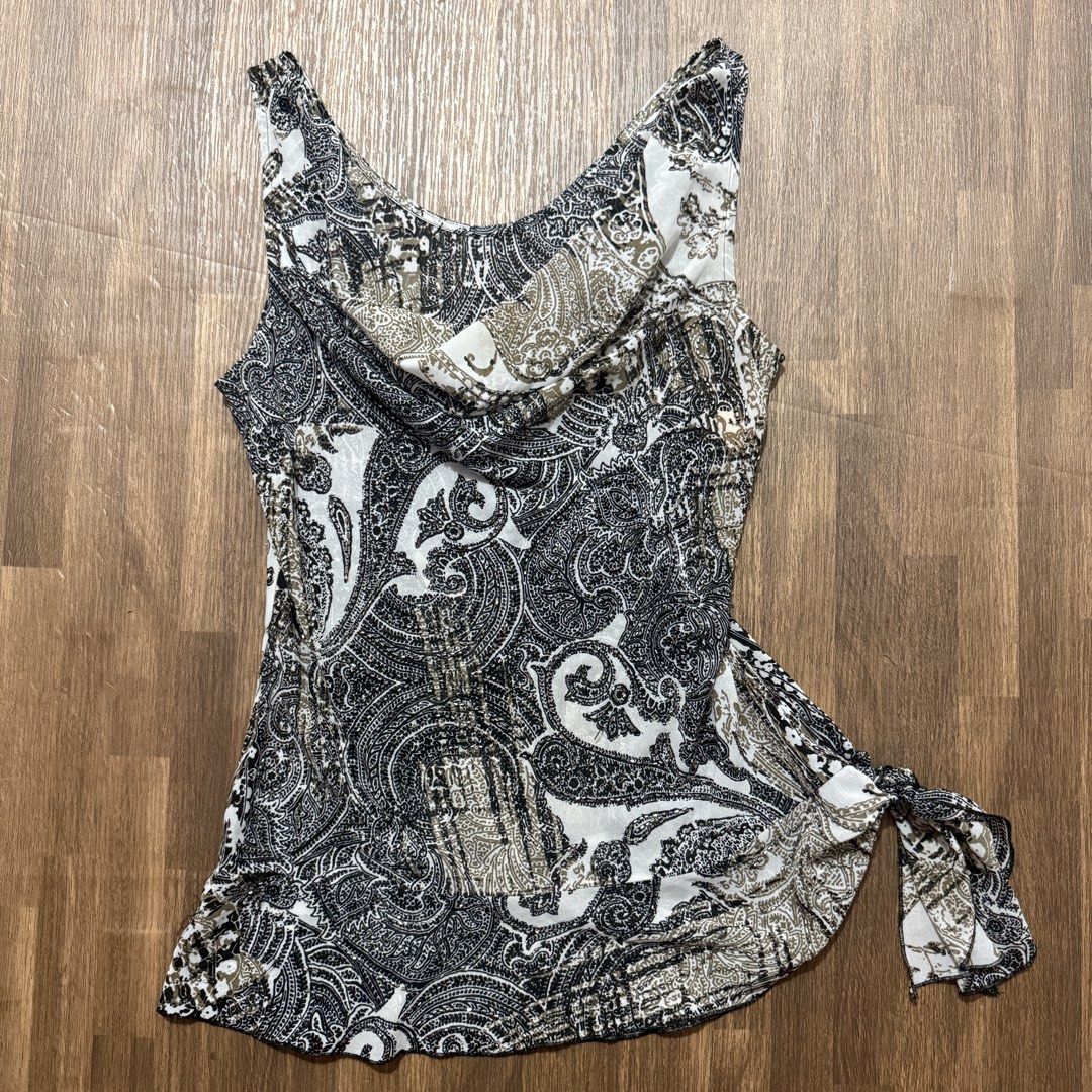 y2k mcbling 2000s Cachè beaded asymmetrical top (Category: Sleeveless) located in Pasig City. Submitted by misssynergy1800 (Listing ID 1466369785, Image 1). Description: .