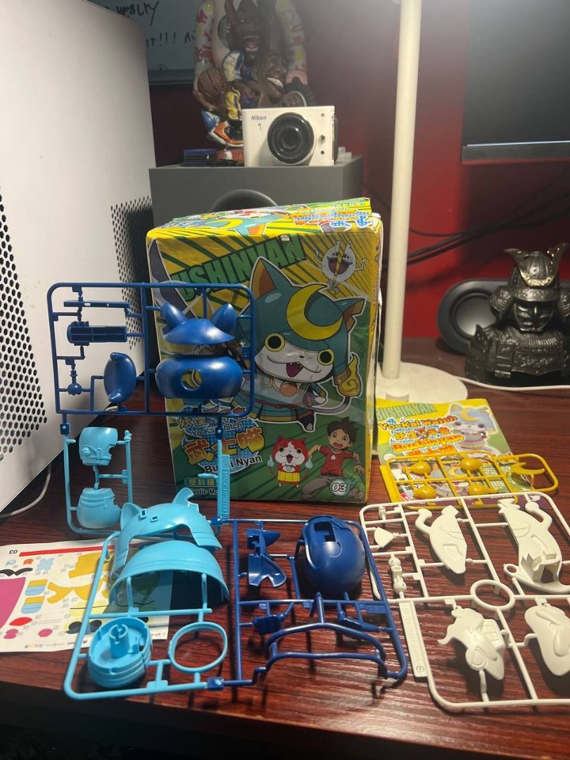 Yo-Kai Watch Bushinyan Plastic Model Kit 03 (Category: Figurines & Statues) located in Baguio. Submitted by ditoyzb08176 (Listing ID 1466485158, Image 1). Description: - Item: Bushinyan model kit (Yo-Kai Watch) - Condition: Brand new / Unbuilt (parts still on runners) - Colors: Blue, white, light blue, and yellow - Inclusions: Original box, instruction manual, and sticker sheet - Ideal for: Yo-Kai Watch fans and anime model building hobbyists Loc