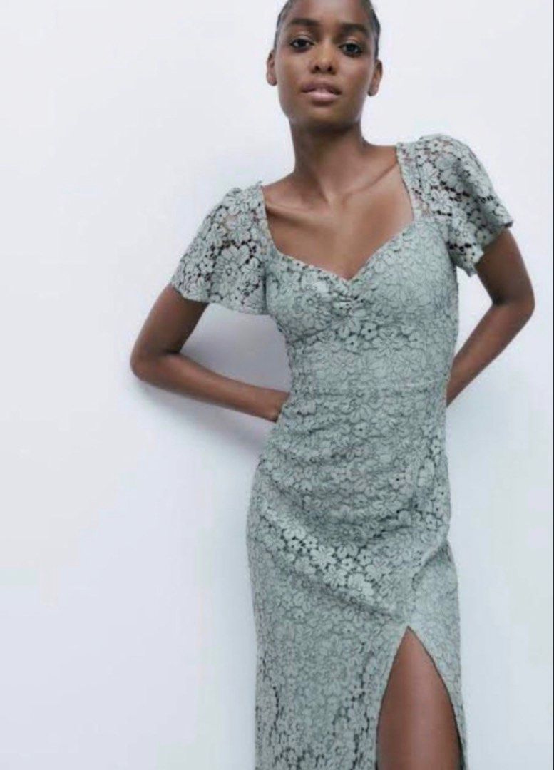 Zara Lace Dress (Category: Dresses) located in Manila. Submitted by sunglassesindoor (Listing ID 1466545929, Image 1). Description: •Used once •Message for more inquiries! •RFS: decluttering 💸 Payment via GCash only 📦 Delivery via J&T or Lalamove.