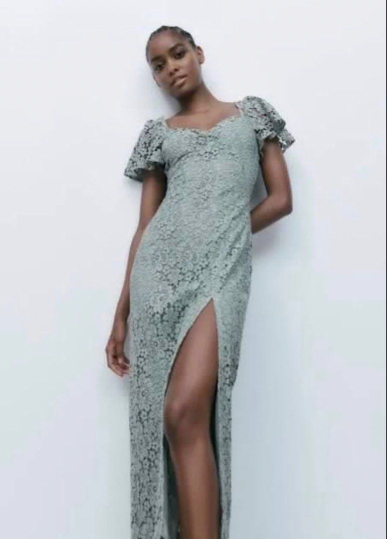 Zara Lace Dress (Category: Dresses) located in Manila. Submitted by sunglassesindoor (Listing ID 1466545929, Image 2). Description: •Used once •Message for more inquiries! •RFS: decluttering 💸 Payment via GCash only 📦 Delivery via J&T or Lalamove.