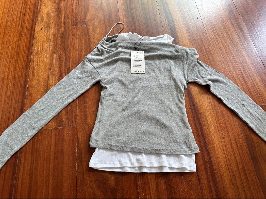 ZARA Long Sleeve Layered Top (Category: Longsleeves) located in San Juan City. Submitted by gj10_ (Listing ID 1466353945, Image 1). Description: • brand new / never used • pm for more details.
