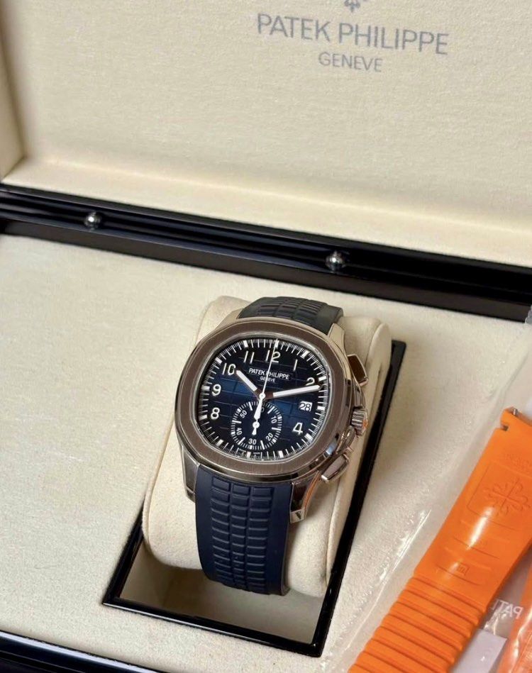 100% Authentic Patek Philippe AQUANAUT Watch⌚️ (Category: Luxury Watches) located in Cebu City. Submitted by luxurycollectionhouse (Listing ID 1466722443, Image 1). Description: Patek Philippe Aquanaut ✔️Chronograph. ✔️White Gold. ✔️5968G. ✔️42mm. ✔️2021. ✔️Complete Set. Condition: 9/10Excellent Condition). Price: P8,150,000🔥.