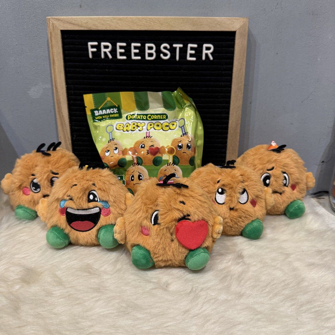 [100% ORIGINAL] Potato Corner Baby Poco Version 2 (Pocollectibles) (Category: Action & Battle Toys) located in Makati City. Submitted by freebster (Listing ID 1466614948, Image 1). Description: 350 each plushie.