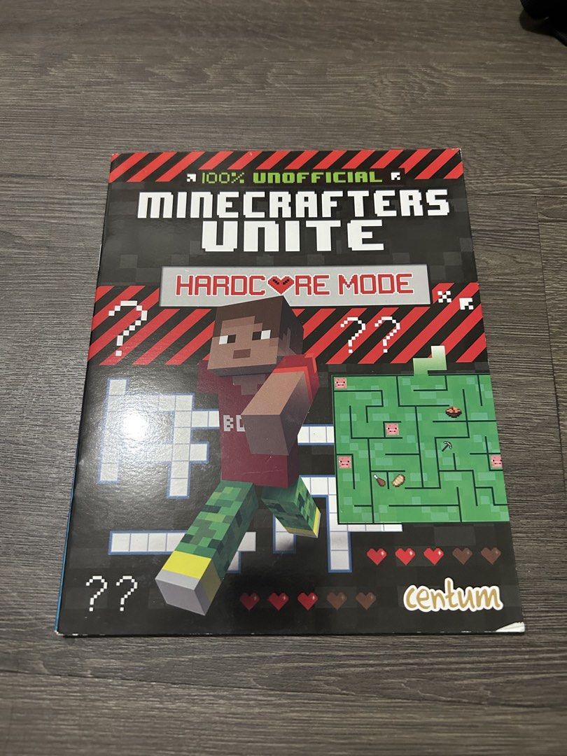 100% Unofficial Minecrafters Unite Activity Books Bundle (Category: Children's Books) located in Quezon City. Submitted by jooy03 (Listing ID 1466588983, Image 2). Description: - Set of 2 unofficial Minecraft activity books: Creative Mode and Hardcore Mode editions - Packed with fun puzzles, mazes, and crosswords - Great screen-free activity to keep young gamers busy - Condition: Minor shelf wear along the edges from handling.