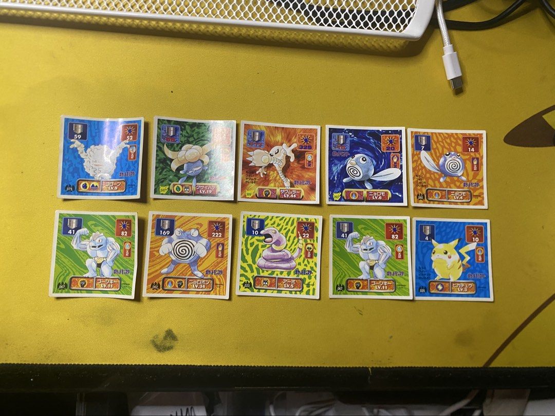 1995-1998 Pocket Monsters Amada Stickers (Category: Character Goods) located in Binangonan. Submitted by r0nb1nt5cat5co (Listing ID 1464538194, Image 1). Description: Pocket Monsters Sticker Decal. Ideal for collectors only. Assorted item..