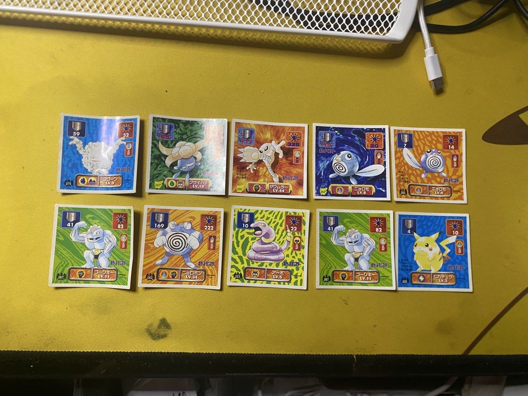 1995-1998 Pocket Monsters Amada Stickers (Category: Character Goods) located in Binangonan. Submitted by r0nb1nt5cat5co (Listing ID 1464538194, Image 2). Description: Pocket Monsters Sticker Decal. Ideal for collectors only. Assorted item..
