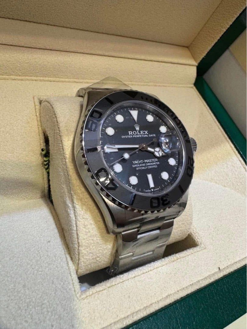2026 Rolex Yacht-Master Titanium (Category: Luxury Watches) located in Quezon City. Submitted by justindazo (Listing ID 1466771039, Image 3). Description: Rolex Yacht-Master Titanium Reference 226627 Brand New Condition: 10/10 Case Size: 40mm Movement: Calibre 3235 Complete Set: Box, Manual, Warranty Card, Tag Year - 2026 ₱1,545,000 Price is Negotiable PM for Inquiries 📩 Meet-ups can be arranged 📍 Open for Authentication 🔎 Payment Method - Cas