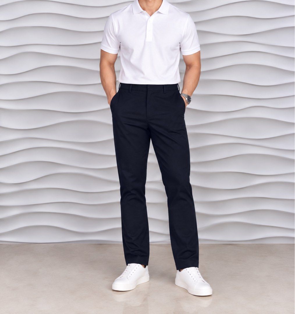 (32) Mark & Spencer Men's Slim Trousers (Category: Trousers) located in Bulacan. Submitted by cavalieeeer (Listing ID 1466637740, Image 1). Description: 𝗣𝗟𝗘𝗔𝗦𝗘 𝗥𝗘𝗔𝗗 𝗧𝗛𝗘 𝗗𝗘𝗧𝗔𝗜𝗟𝗦 𝗜𝗡 𝗧𝗛𝗘 𝟮𝗡𝗗 𝗣𝗜𝗖𝗧𝗨𝗥𝗘! We base sizing on actual measurements, not tag size — please check the dimensions before buying! 📌 Prices are fixed. Unreasonable offers will not be entertained. 🌐 Facebook Page: Cavalier 📍 Location: SJDM, Bulacan T