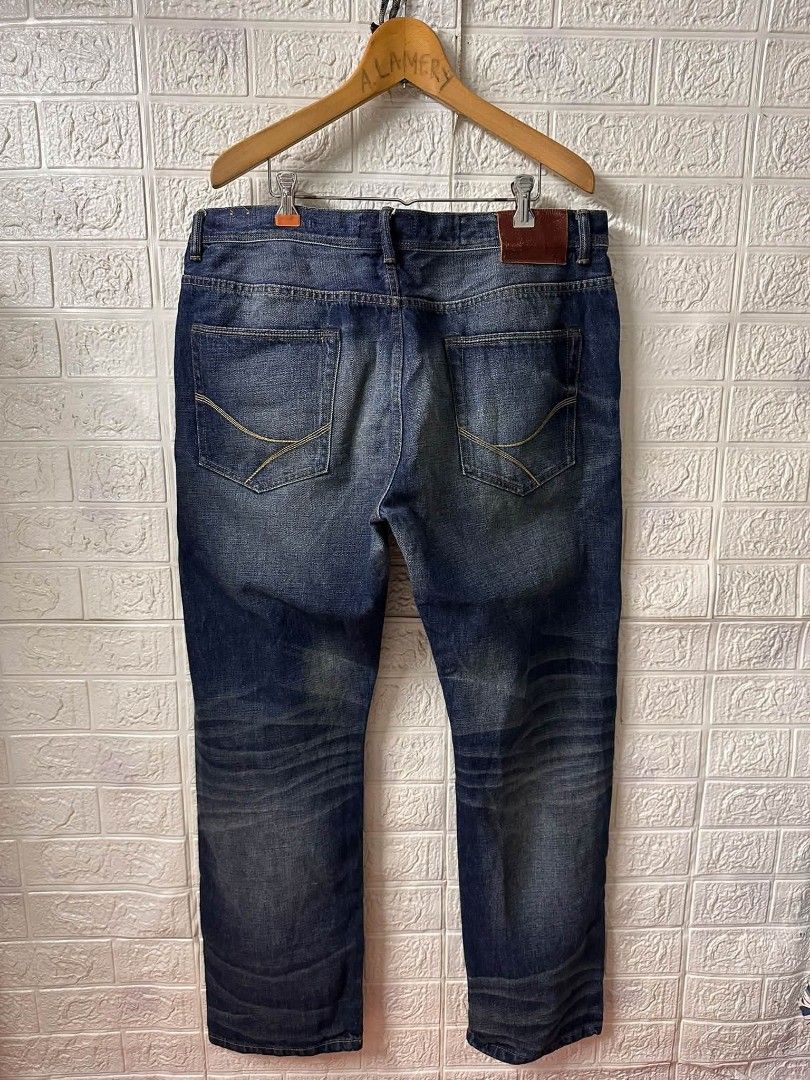 3 strikes JEANS SELVEDGE DENIM PANTS (Category: Jeans) located in Bacoor. Submitted by arlenelamery (Listing ID 1466634491, Image 2). Description: 3 STRIKES JEANS SELVEDGE DENIM PANTS JAPAN 🇯🇵 AUTHENTIC EXCELLENT CONDITION NO ISSUE SIZE ACTUAL VIA TAPE MEASURE W36-38 L44 HEM 9 LEG 13 PRICE 1600 + SF PM MODE OF PAYMENT TRU GCASH LOC CAVITE.