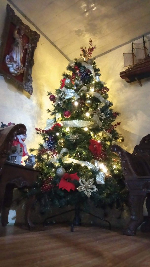 7ft Artificial Christmas Tree (Tree Only) (Category: Artificial Plants & Flowers) located in Manila. Submitted by roxxdeloss46067 (Listing ID 1466587689, Image 2). Description: Height: 7ft Condition: Sturdy and well maintained Slightly shedded Inclusions: Tree and Stand only Reason for selling: decluttering price still negotiable .