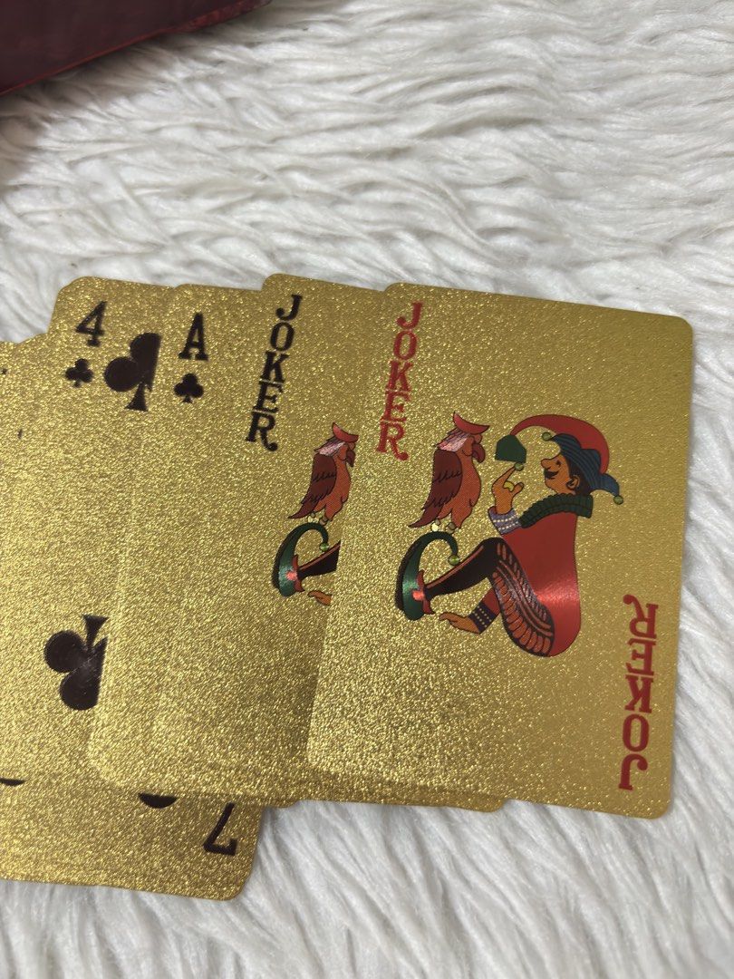 999.9 Gold Playing Cards (Category: Educational & Learning Toys) located in Paranaque City. Submitted by dalle_closet (Listing ID 1466611362, Image 3). Description: like new pa ung cards nito complete .