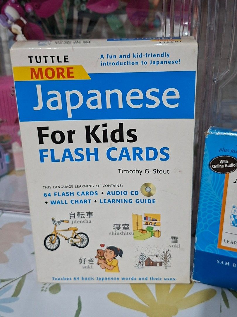 ### 🇯🇵📚 Japanese Language Learning Resources – Tuttle Publishing (Category: Children's Books) located in Taguig. Submitted by authprelovedonlineshop1 (Listing ID 1466597970, Image 3). Description: ### 🇯🇵📚 Japanese Language Learning Resources – Tuttle Publishing ✨ **Great resources for learning and practicing Japanese!** 📖 **Includes:** 🗂️ **Tuttle More Japanese for Kids Flash Cards** - 64 **illustrated flashcards** - 🎧 **Audio CD or onli