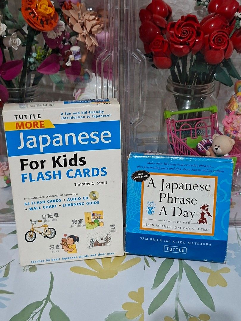 ### 🇯🇵📚 Japanese Language Learning Resources – Tuttle Publishing (Category: Children's Books) located in Taguig. Submitted by authprelovedonlineshop1 (Listing ID 1466597970, Image 1). Description: ### 🇯🇵📚 Japanese Language Learning Resources – Tuttle Publishing ✨ **Great resources for learning and practicing Japanese!** 📖 **Includes:** 🗂️ **Tuttle More Japanese for Kids Flash Cards** - 64 **illustrated flashcards** - 🎧 **Audio CD or onli
